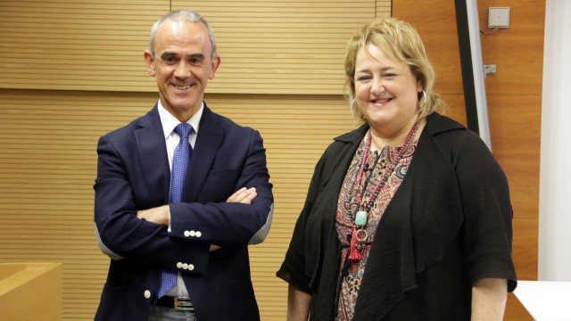 Aintzane Oiarbide eta Alfredo Etxeberria
